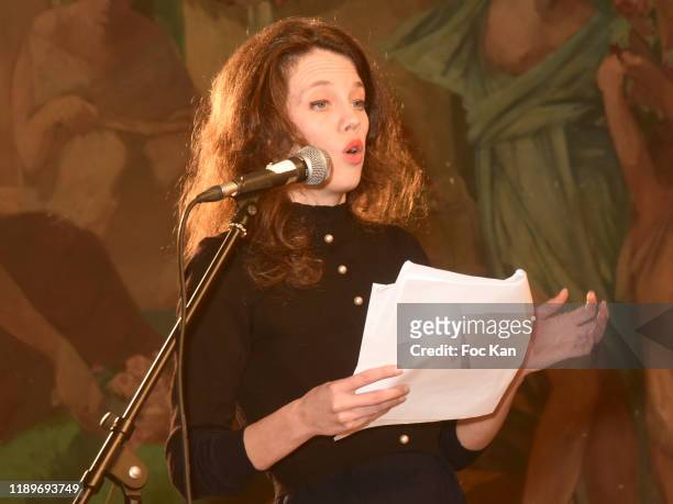 Actress Alexandra Oppo attends the "Poesie En Liberté": 2019 Awards Ceremony At Mairie Du 5eme on November 23, 2019 in Paris, France.