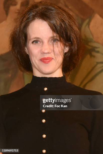 Actress Alexandra Oppo attends the "Poesie En Liberté": 2019 Awards Ceremony At Mairie Du 5eme on November 23, 2019 in Paris, France.