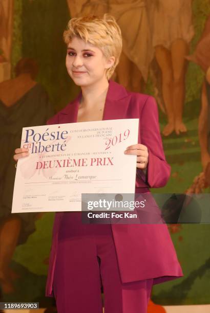 Lea Furic attends the "Poesie En Liberté": 2019 Awards Ceremony At Mairie Du 5eme on November 23, 2019 in Paris, France.