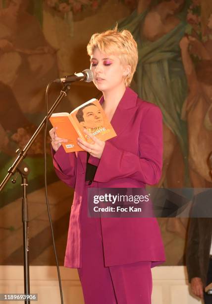 Lea Furic attends the "Poesie En Liberté": 2019 Awards Ceremony At Mairie Du 5eme on November 23, 2019 in Paris, France.