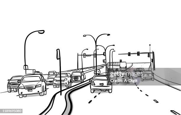 artery road - road marking stock illustrations