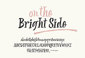 On the Bright Bide handwritten font. Script.