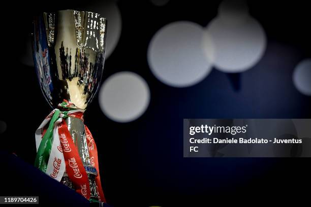 Supercup Trophy on December 21, 2019 in Riyadh, Saudi Arabia.