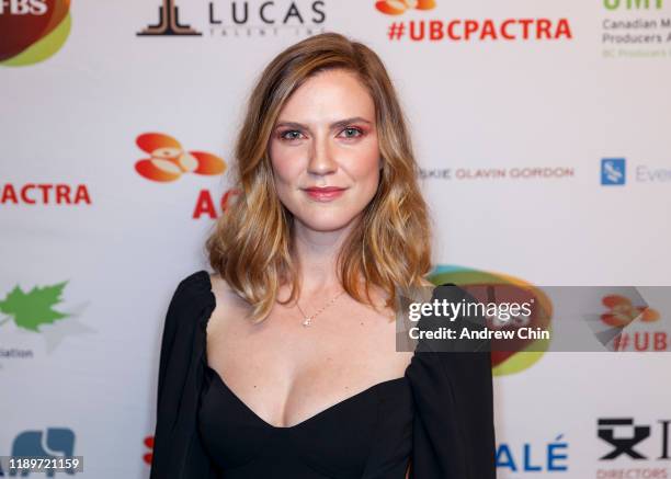 Actress Sara Canning attends the 8th Annual UBCP/ACTRA Awards at Vancouver Playhouse on November 23, 2019 in Vancouver, Canada.