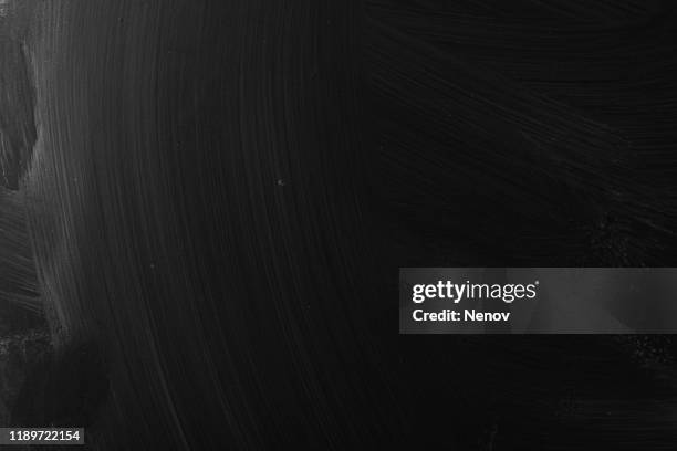 full frame shot of empty blackboard - dark desk texture stock pictures, royalty-free photos & images