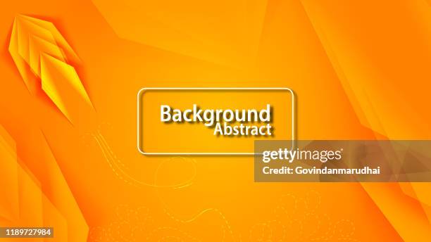 Current Status Background Project Status And Abstract Yellow Geometric Background High-Res Vector ...