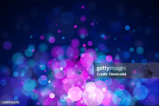 stockillustraties, clipart, cartoons en iconen met gloeiende vector onscherpe achtergrond. - dark blue background