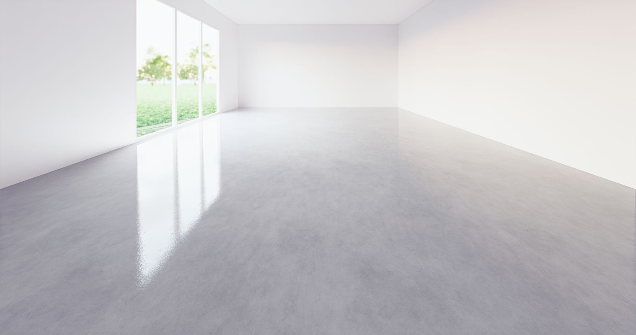 polished concrete floor