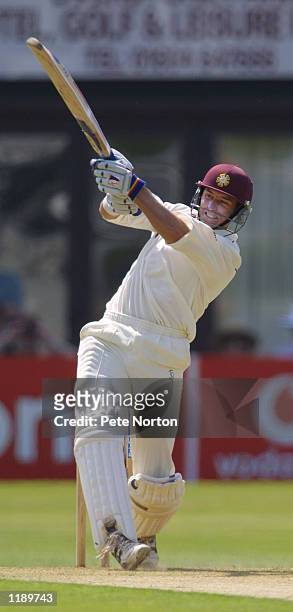 Michael Hussey of Northamptonshire in action during the Cricket-Cricinfo County Championship Division One match played between Northamptonshire and...