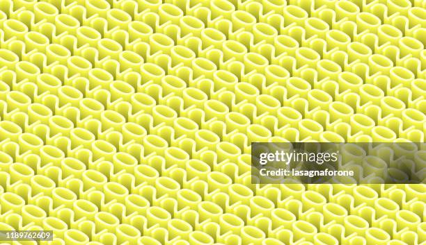 2020 new year background 3d seamless pattern - interlocking circles graphic stock illustrations