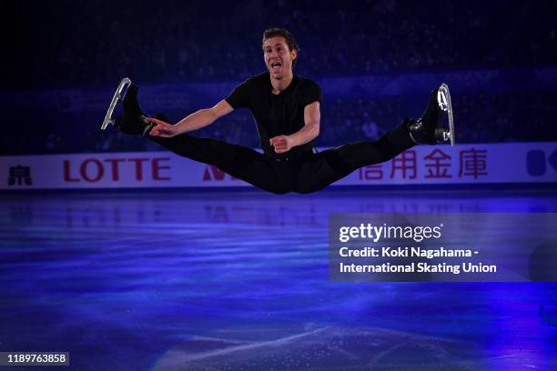 Jason Brown of the United States performs in the Gala Exhibition during day 3 of the ISU Grand Prix of Figure Skating NHK Trophy at Makomanai Ice...