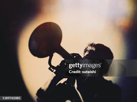The trumpet player at the jazzclub The trumpet player at the jazzclub