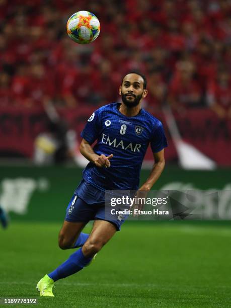 Abdullah Otayf of Al Hilal in action during the AFC Champions League Final second leg match between Urawa Red Diamonds and Al Hilal at Saitama...