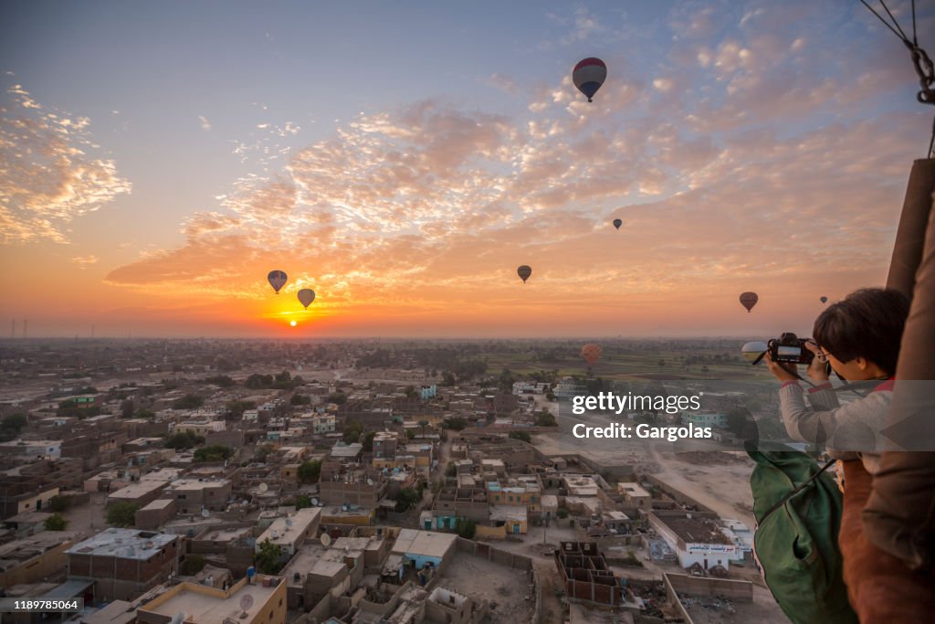 Balloon in Luxor, Egypt