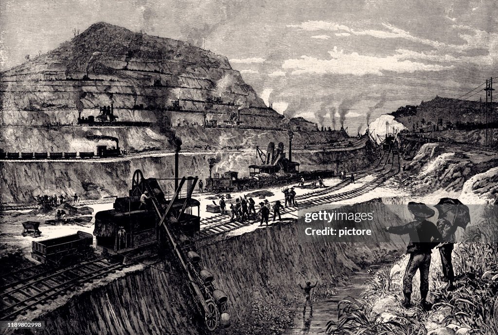 CUTTING THE CANAL AT PANAMA (XXXL)