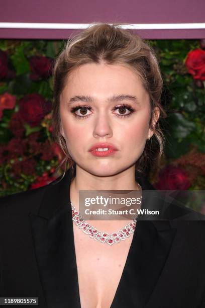 Aimee Lou Wood attends the 65th Evening Standard Theatre Awards at London Coliseum on November 24, 2019 in London, England.