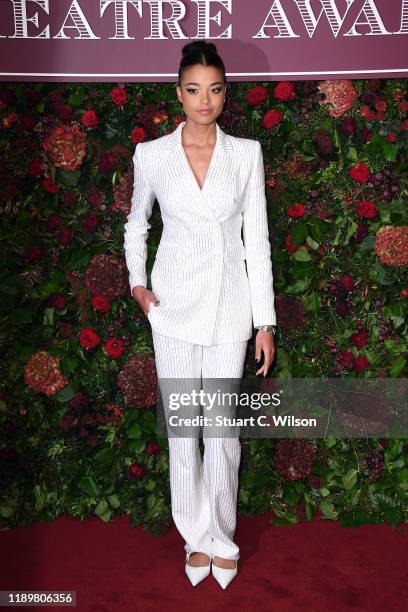 Ella Balinska attends the 65th Evening Standard Theatre Awards at London Coliseum on November 24, 2019 in London, England.