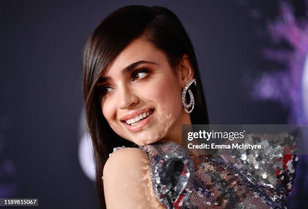 Sofia Carson attends the 2019 American Music Awards at Microsoft Theater on November 24, 2019 in Los Angeles, California.