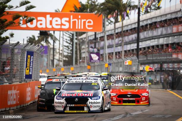 Jamie Whincup drives the Red Bull Holden Racing Team Holden Commodore ZB during race 2 of the Newcastle 500 as part of the 2019 Supercars...