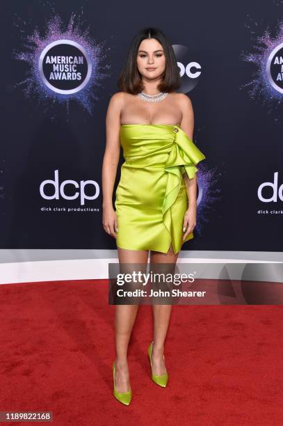 Selena Gomez attends the 2019 American Music Awards at Microsoft Theater on November 24, 2019 in Los Angeles, California.