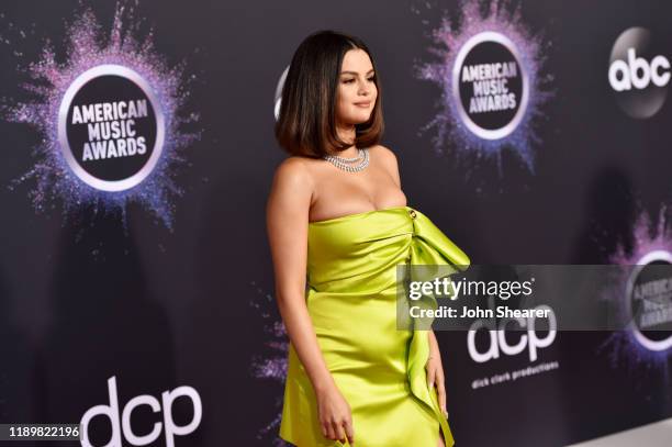 Selena Gomez attends the 2019 American Music Awards at Microsoft Theater on November 24, 2019 in Los Angeles, California.