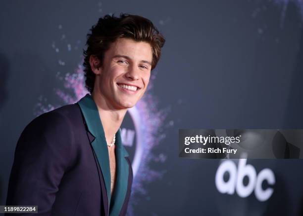 Shawn Mendes attends the 2019 American Music Awards at Microsoft Theater on November 24, 2019 in Los Angeles, California.