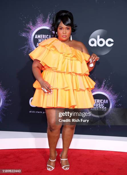 Lizzo attends the 2019 American Music Awards at Microsoft Theater on November 24, 2019 in Los Angeles, California.