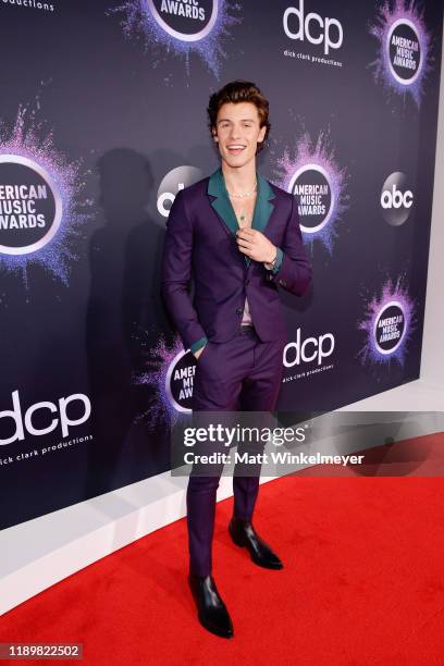 Shawn Mendes attends the 2019 American Music Awards at Microsoft Theater on November 24, 2019 in Los Angeles, California.