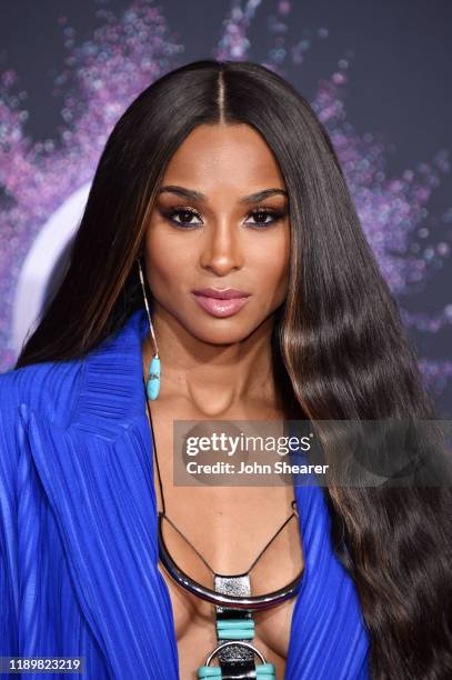 Ciara attends the 2019 American Music Awards at Microsoft Theater on November 24, 2019 in Los Angeles, California.