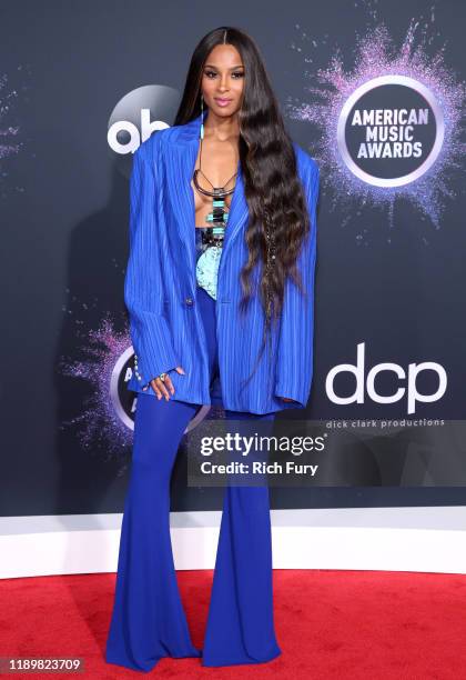 Ciara attends the 2019 American Music Awards at Microsoft Theater on November 24, 2019 in Los Angeles, California.