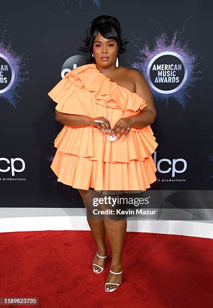 Lizzo attends the 2019 American Music Awards at Microsoft Theater on November 24, 2019 in Los Angeles, California.