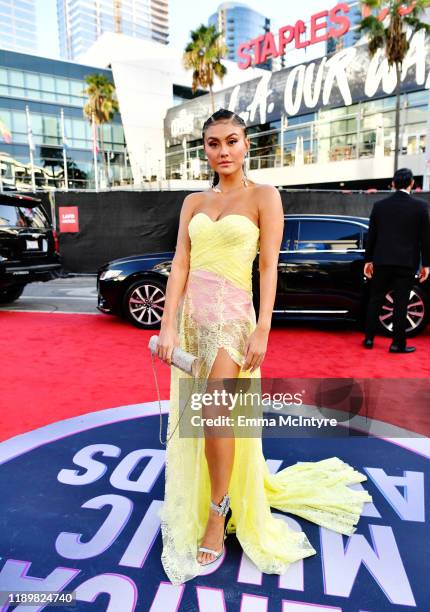 Agnez Mo attends the 2019 American Music Awards at Microsoft Theater on November 24, 2019 in Los Angeles, California.