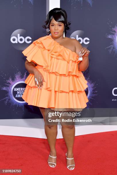 Lizzo attends the 2019 American Music Awards at Microsoft Theater on November 24, 2019 in Los Angeles, California.