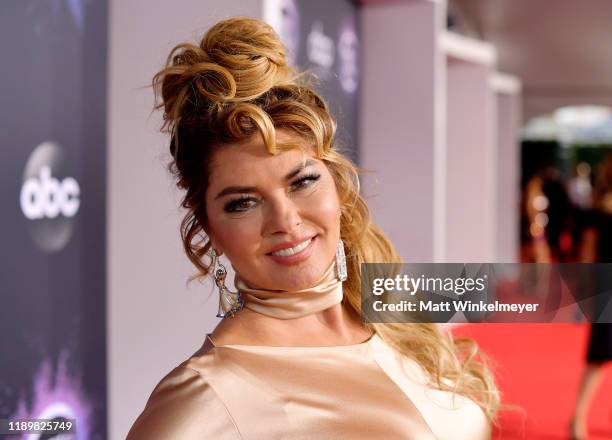 Shania Twain attends the 2019 American Music Awards at Microsoft Theater on November 24, 2019 in Los Angeles, California.