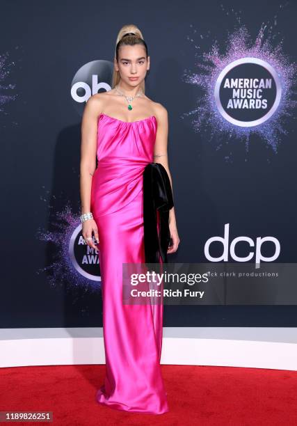 Dua Lipa attends the 2019 American Music Awards at Microsoft Theater on November 24, 2019 in Los Angeles, California.