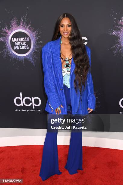 Ciara attends the 2019 American Music Awards at Microsoft Theater on November 24, 2019 in Los Angeles, California.