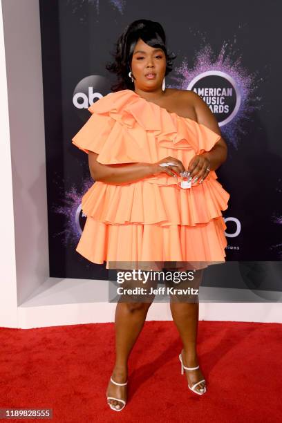 Lizzo attends the 2019 American Music Awards at Microsoft Theater on November 24, 2019 in Los Angeles, California.