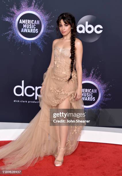 Camila Cabello attends the 2019 American Music Awards at Microsoft Theater on November 24, 2019 in Los Angeles, California.