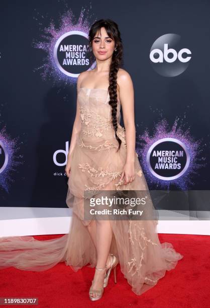 Camila Cabello attends the 2019 American Music Awards at Microsoft Theater on November 24, 2019 in Los Angeles, California.