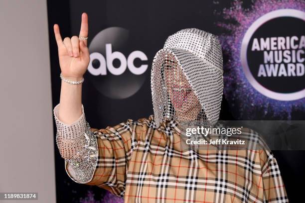 Billie Eilish attends the 2019 American Music Awards at Microsoft Theater on November 24, 2019 in Los Angeles, California.