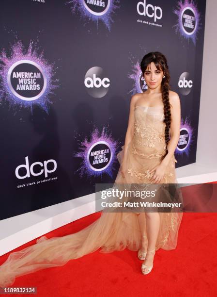 Camila Cabello attends the 2019 American Music Awards at Microsoft Theater on November 24, 2019 in Los Angeles, California.