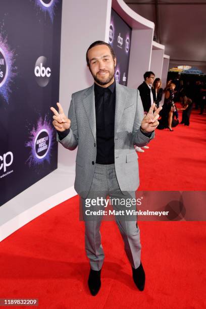 Pete Wentz of Fall Out Boy attends the 2019 American Music Awards at Microsoft Theater on November 24, 2019 in Los Angeles, California.