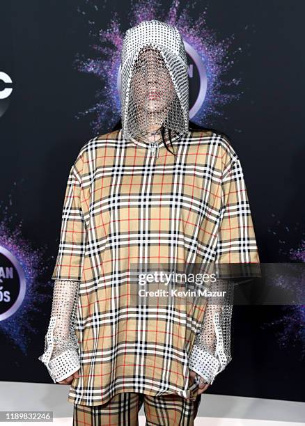Billie Eilish attends the 2019 American Music Awards at Microsoft Theater on November 24, 2019 in Los Angeles, California.
