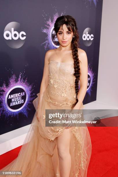 Camila Cabello attends the 2019 American Music Awards at Microsoft Theater on November 24, 2019 in Los Angeles, California.