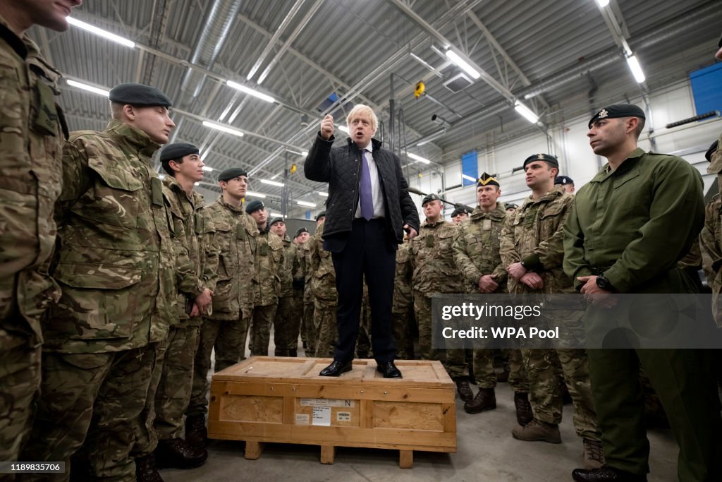 Boris Johnson Visits British Troops In Estonia