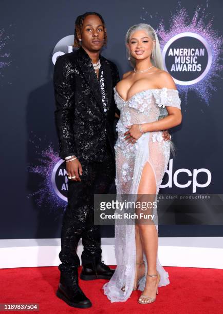 Rich The Kid and Antonette Willis attend the 2019 American Music Awards at Microsoft Theater on November 24, 2019 in Los Angeles, California.