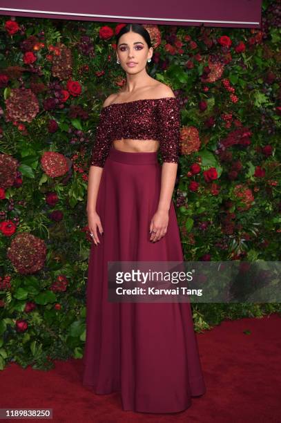 Naomi Scott attends the 65th Evening Standard Theatre Awards at London Coliseum on November 24, 2019 in London, England.