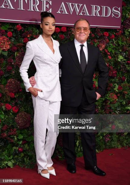 Ella Balinska and Michael Kors attend the 65th Evening Standard Theatre Awards at London Coliseum on November 24, 2019 in London, England.
