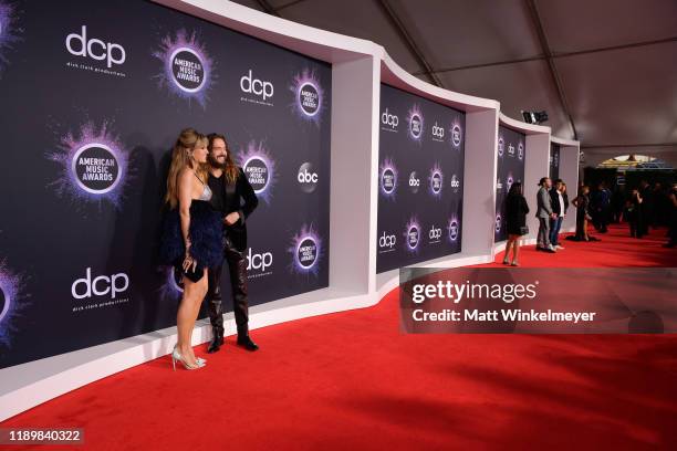 Heidi Klum and Tom Kaulitz attend the 2019 American Music Awards at Microsoft Theater on November 24, 2019 in Los Angeles, California.