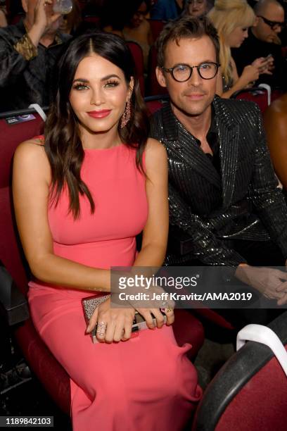 Jenna Dewan and Brad Goreski attend the 2019 American Music Awards at Microsoft Theater on November 24, 2019 in Los Angeles, California.